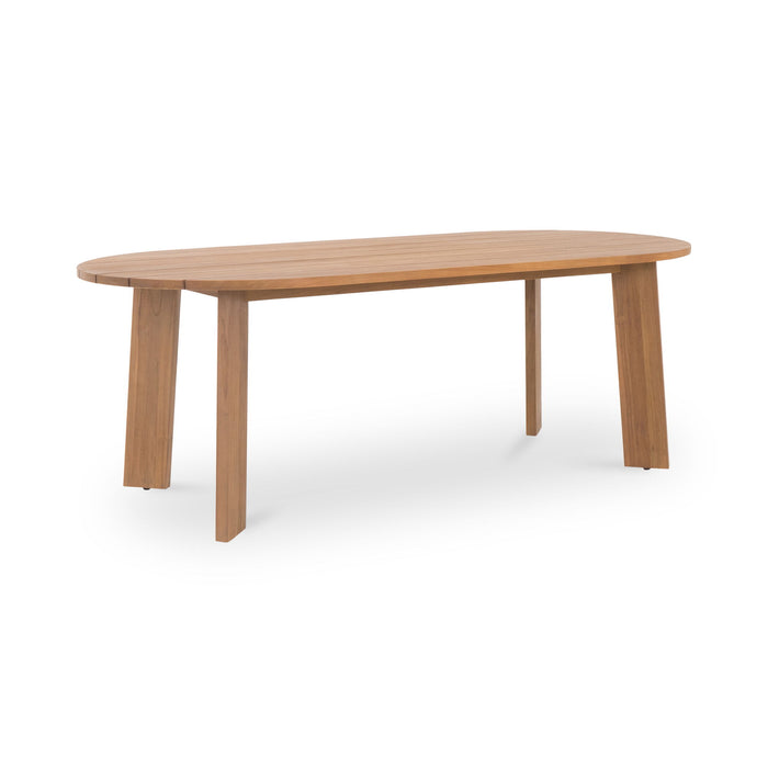 Delta - Oval Outdoor Dining Table - Natural