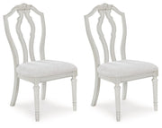 Montelaine - Antique White - Dining Upholstered Side Chair (Set of 2) - JaxCo Furniture
