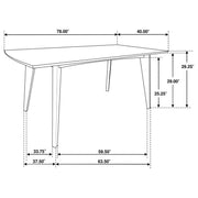 Malone - Rectangular Wood Dining Table - Dark Walnut - JaxCo Furniture