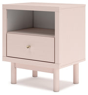 Wistenpine - Blush - One Drawer Night Stand - JaxCo Furniture