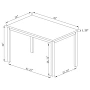 Garza - Rectangular Composite Wood Dining Table - Gray - JaxCo Furniture