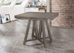 Athens - Round Drop Leaf Counter Dining Table - Gray - JaxCo Furniture