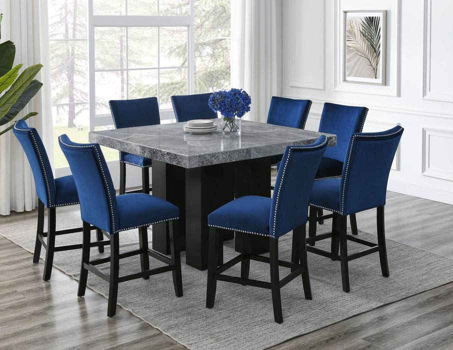 Camila - Square Counter Dining Set - Gray Top - JaxCo Furniture