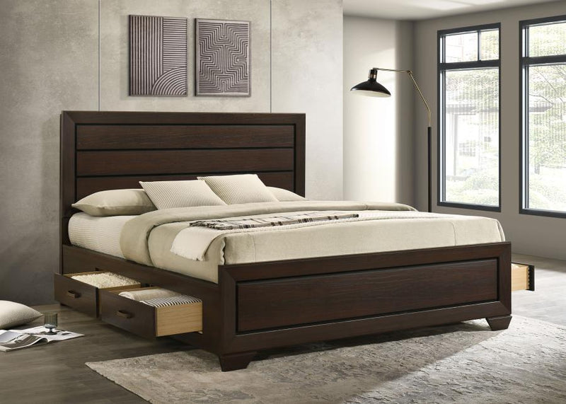 Kauffman - Wood Storage Panel Bed - JaxCo Furniture