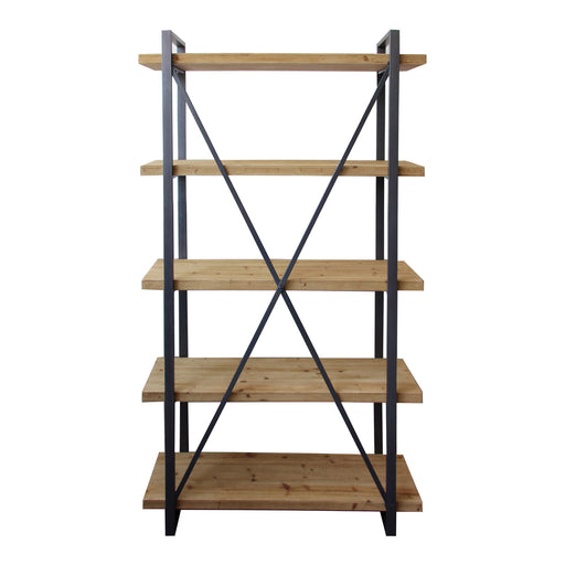 Lex - 5 Level Shelf - Natural - JaxCo Furniture