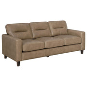 Scotland - Faux Leather Upholstered Sofa Set - JaxCo Furniture