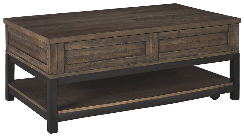 Johurst - Grayish Brown - LIFT TOP COCKTAIL TABLE - JaxCo Furniture