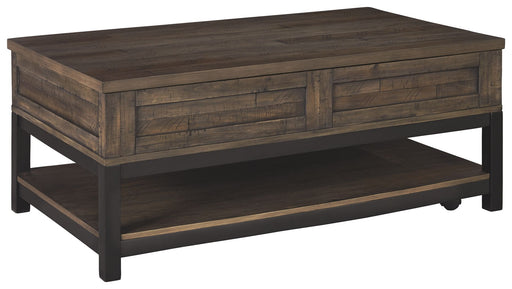 Johurst - Grayish Brown - LIFT TOP COCKTAIL TABLE - JaxCo Furniture