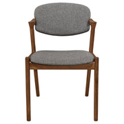 Malone - Padded Wood Dining Arm Chair (Set of 2) - Dark Walnut - JaxCo Furniture