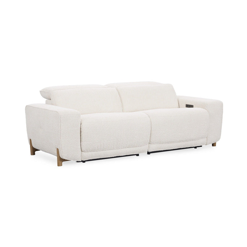 Darrow - Upholstered Power Recliner Sofa - White - JaxCo Furniture