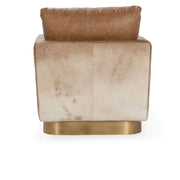 Lathe - Leather/Hide Accent Chair - JaxCo Furniture