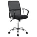 Gerta - Upholstered Adjustable Mesh Office Desk Chair - Black - JaxCo Furniture