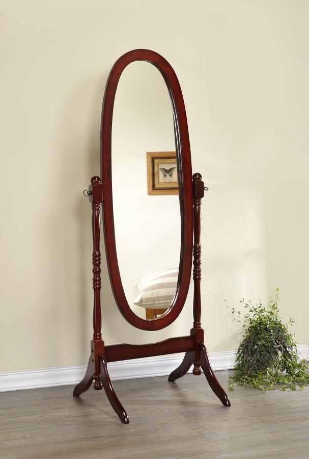 Foyet - Wood Adjustable Length Cheval Mirror - JaxCo Furniture
