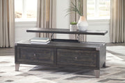 Todoe - Dark Gray - Lift Top Cocktail Table - JaxCo Furniture