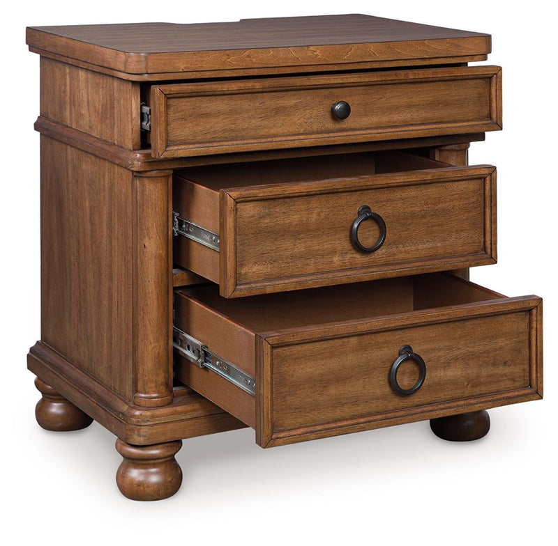 Rowlenstown - Three Drawer Night Stand - JaxCo Furniture