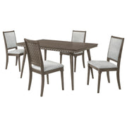 Onslow - 5 Piece Rectangular Dining Set - Dark Brown - JaxCo Furniture