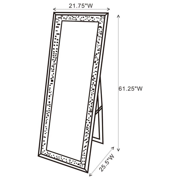 Carisi - Crystal Acrylic Standing - Silver - JaxCo Furniture