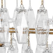 Tressia - Chandelier - Brass - JaxCo Furniture