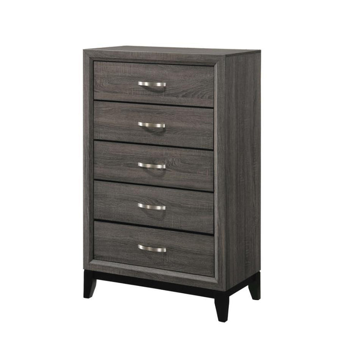 Watson - 5-Drawer Bedroom Chest - Gray Oak - JaxCo Furniture