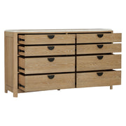 Escape - Bedroom 8 Drawer Dresser - Glazed Natural Oak - JaxCo Furniture