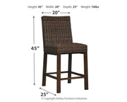Paradise Trail - Medium Brown - Barstool (Set of 2) - JaxCo Furniture