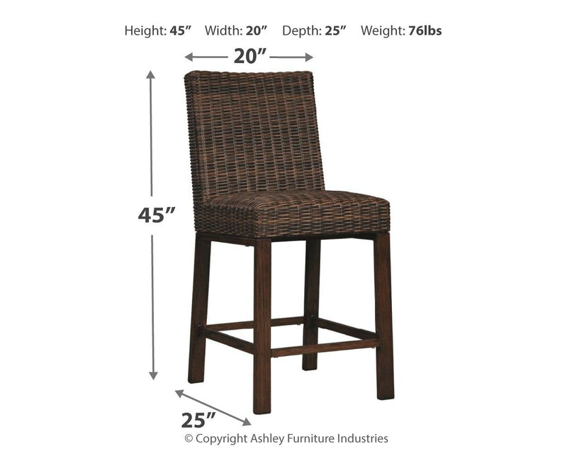 Paradise Trail - Medium Brown - Barstool (Set of 2) - JaxCo Furniture