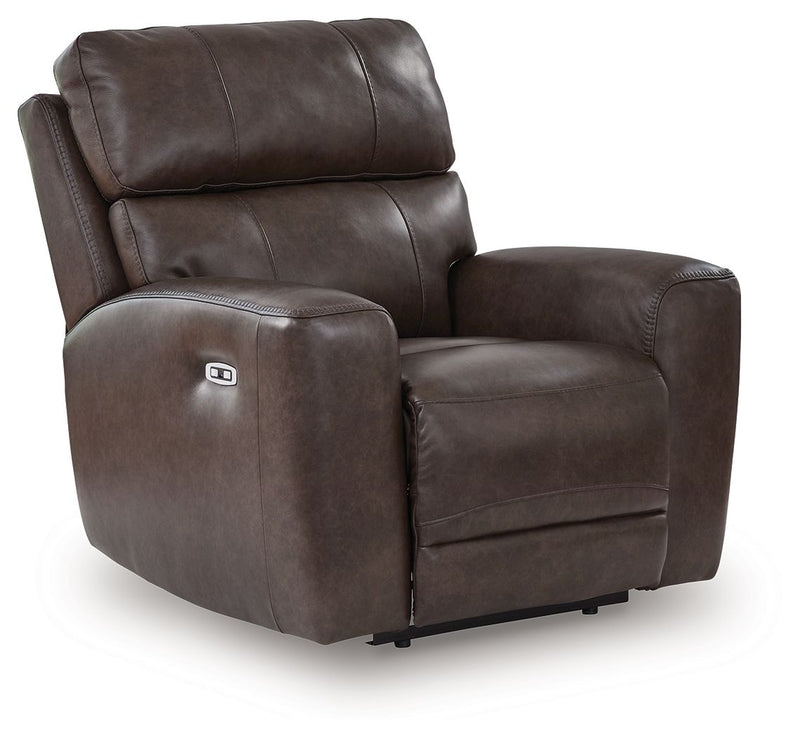 Crossplex - Smoke - Power Recliner / Adjustable Headrest - JaxCo Furniture