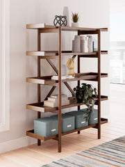 Lyncott - Brown - Bookcase - JaxCo Furniture