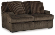 Aylesworth - Chocolate - Loveseat - JaxCo Furniture
