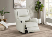 Kelsey - Upholstered English Arm Recliner Chair - Ivory - JaxCo Furniture