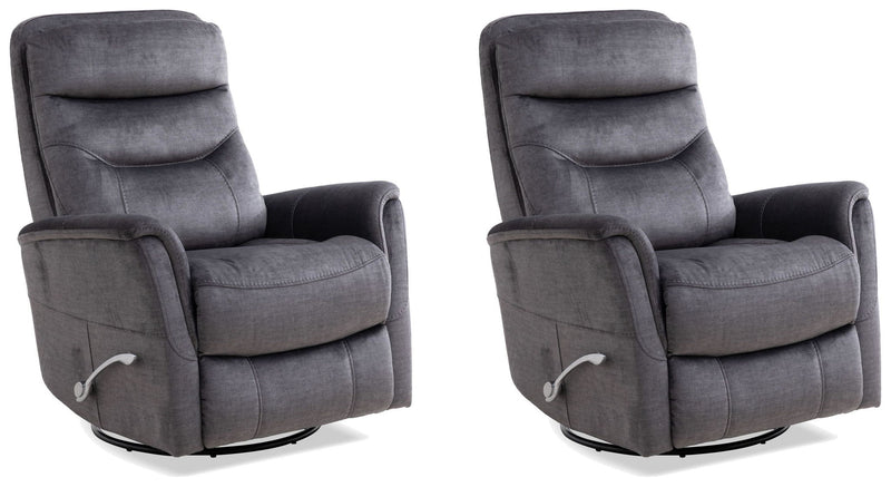 Gemini - Swivel Glider Recliner (Set of 2) - JaxCo Furniture