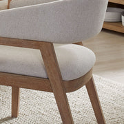 Escape - Dining Barrel Dining Chair (Set of 2) - Glazed Natural Oak / Mirage Mist - JaxCo Furniture