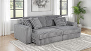Jacana - Corduroy Upholstered Dual Power Chaise Sofa - JaxCo Furniture