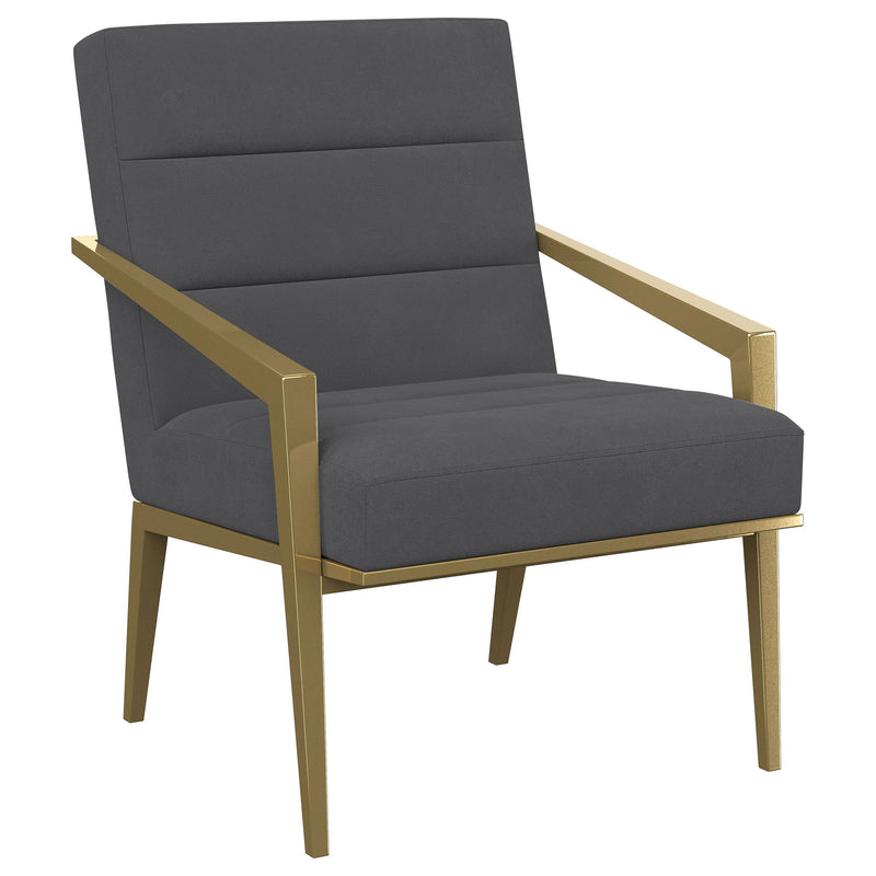 Kirra - Upholstered Metal Arm Accent Chair - JaxCo Furniture