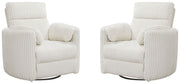 Radius - Power Swivel Glider Recliner (Set of 2) - JaxCo Furniture