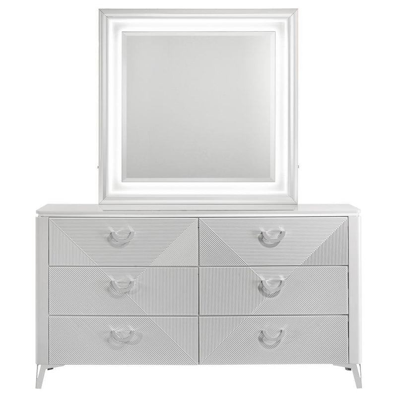 Cassia - 6-Drawer Bedroom Dresser Cabinet - JaxCo Furniture