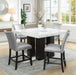 Camila - Square Counter Dining Set - White Top - JaxCo Furniture