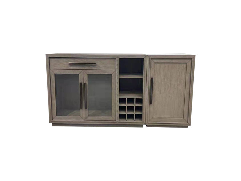Pure Modern Dining - Multi-Functional Server With Bar Cabinet - Moonstone - JaxCo Furniture