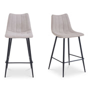 Alibi - Bar Stool (Set of 2) - Beige - JaxCo Furniture