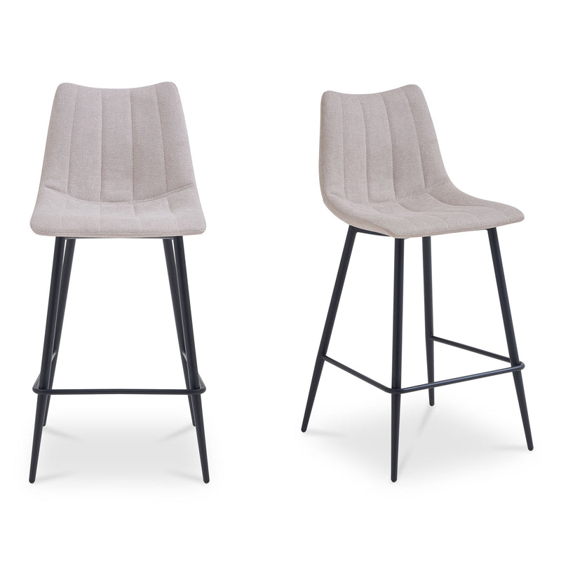 Alibi - Bar Stool (Set of 2) - Beige - JaxCo Furniture
