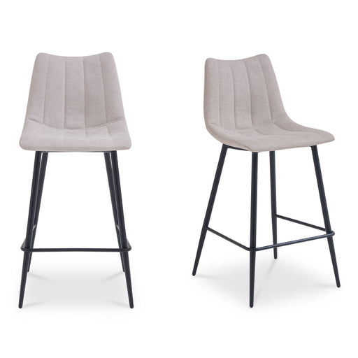 Alibi - Bar Stool (Set of 2) - Beige - JaxCo Furniture