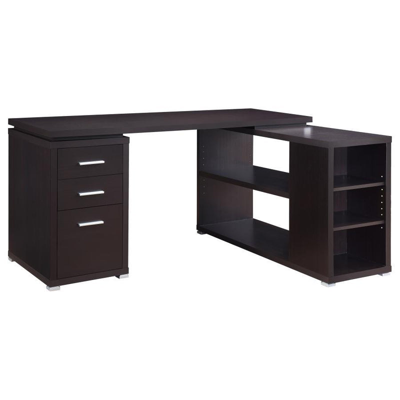 Yvette - 3-Drawer L-Shape Computer Desk - JaxCo Furniture