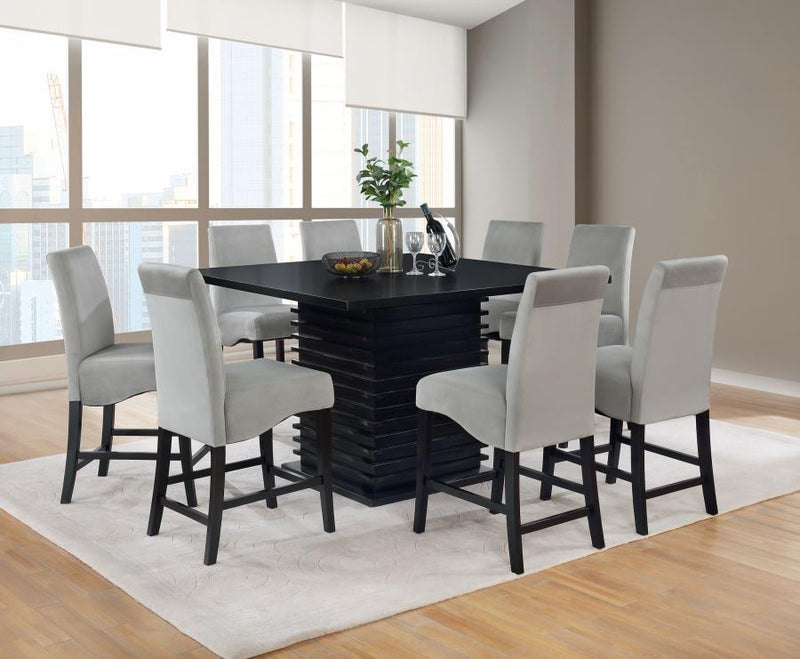 Stanton - Square Counter Height Dining Table - Black - JaxCo Furniture