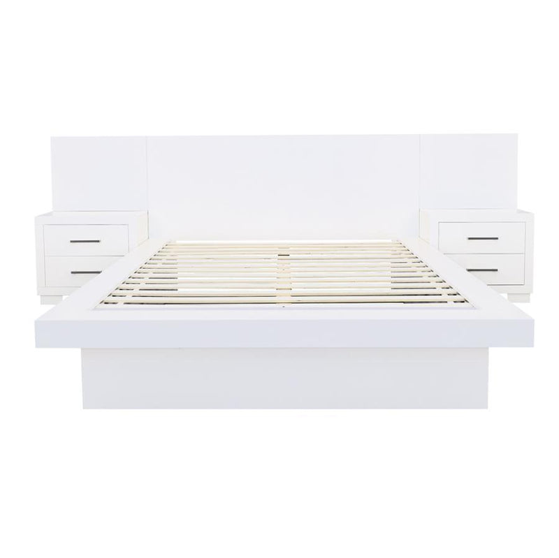 Jessica - Wood LED Panel Bed - JaxCo Furniture