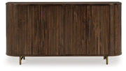 Amickly - Dark Brown - Accent Cabinet - JaxCo Furniture