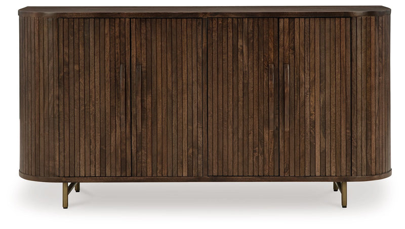 Amickly - Dark Brown - Accent Cabinet - JaxCo Furniture