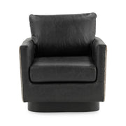 Lathe - Leather/Hide Accent Chair - JaxCo Furniture