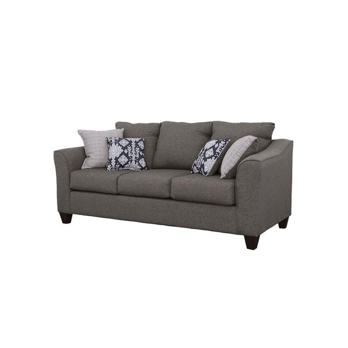 Salizar - Upholstered Flared Arm Sofa - Charcoal Gray - JaxCo Furniture