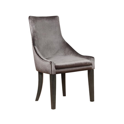 Phelps - Velvet Upholstered Dining Side Chair (Set of 2) - Gray - JaxCo Furniture