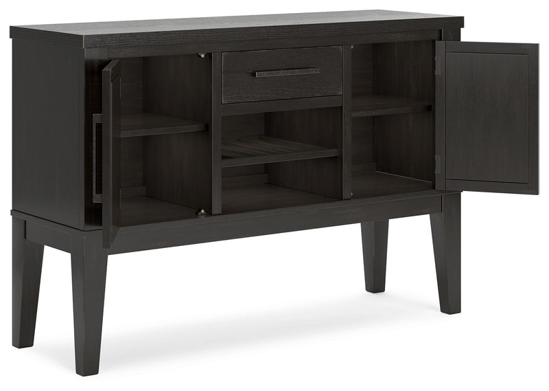 Galliden - Black - Dining Room Server - JaxCo Furniture